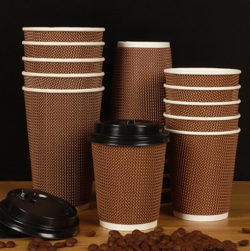 100 stück 14oz braun ripple - braun,