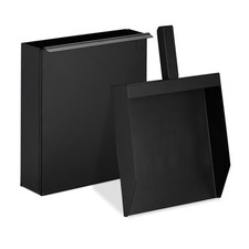 Ascheeimer mit schaufel Aschebehälter Aschekasten Kohlewanne 3 Liter eckig