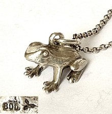 Anhänger Frosch 800er Silber