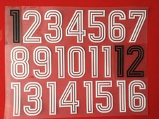 Mannschafts Flock Satz Teamset für Trikot shirt Farbkombination wählbar 80er