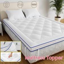 1000GSM MATRATZENAUFLAGE MATRATZENTOPPER ULTRAWEICH GEFÜLLTE MATRATZE TOPPER