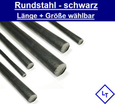 Rundstahl Vollmaterial schwarz