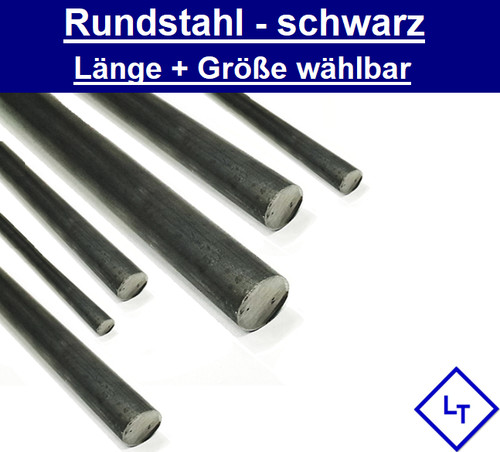Rundstahl vollmaterial schwarz - rundstahl,