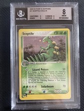 2003 Pokemon EX Ruby & Sapphire Holo Sceptile #11 BGS 8 Gewaldro Quad++