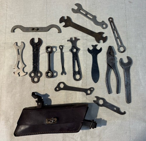 Alte fahrrad werkzeug tasche - alte,