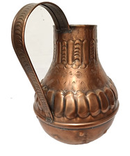 Vintage Kupferkanne mit Griff