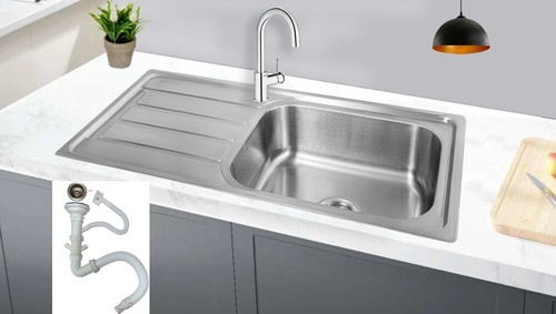 100x50 spülbecken edelstahl - spülbecken,