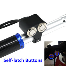 Universal CNC 22mm Lenkerschalter 12V Doppel LED Motorrad ATV Schalter Schwarz