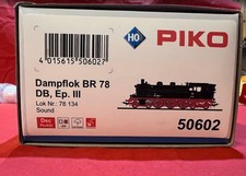 PIKO 50602 H0 Dampflok BR 78 DB III, inkl. Sound-Decoder & Dampfgenerator OVP