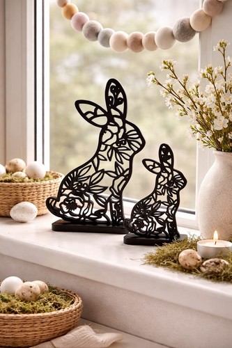 Osterhasen aufsteller - 2x,