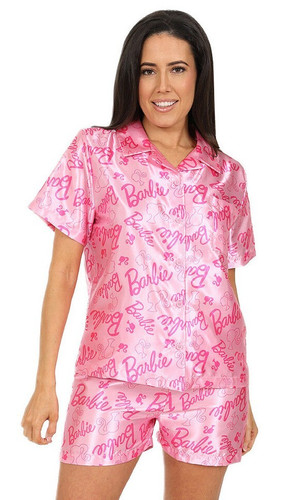 Barbie damen kurz satin pyjama - damen,