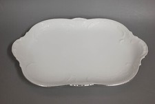 Platte Rosenthal Sanssouci weiss Platinrand 39 x 24 cm