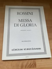 Noten: Rossini   Messa Di Gloria , Klavierauszug, Ed.Kunzelmann
