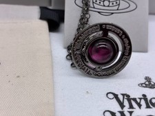 Vivienne Westwood Halskette Kugel Traube Lila Necklace S 2,3 cm