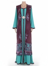 Damen langkleid kaftan langarm - damen,