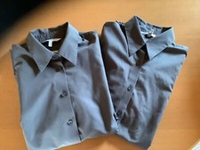 Zwei Blusen, grau, Gr. 42, Büro, Praktikum, Gastronomie, classic  fit
