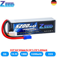 Zeee 5S Lipo Akku 18.5V 100C 5200mAh EC5 Batterie für RC LKW Auto Flugzeug Heli