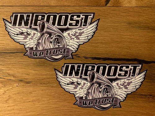 Boost aufkleber turbo - 2x,