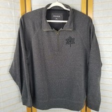 Men's Dark Gray Half Zip