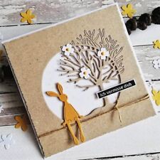 Baumkreis Hase Metall Stencil