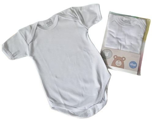 Baby body kurzarm weiß 80 - weiß, gr.