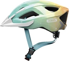 ABUS Stadthelm Aduro 2.0 - Allround-Fahrradhelm Blau (Blue Art) S 51-55 cm