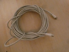 Kabel Nr. 5 Koax Antennenkabel Stecker Buchse mindestens 5 m Fernsehkabel weiß