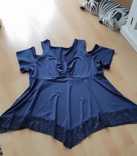 Tunika bluse xxl blau - 52,