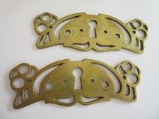 ஐ  Messing Beschlag  ஐ   alt antik * Schrank Kommode Schublade Tür Griff * Wien