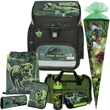 Scooli Jurassic World Easy Fit Schulranzen-Set 9tlg. mit Sporttasche und Tüte