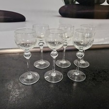 6 Likörgläser Kristall