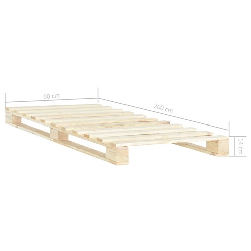 Kiefer palettenbett modernes - kiefer,