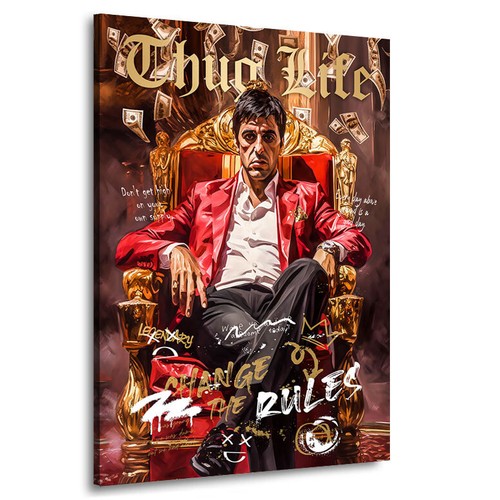 Pop art leinwand bild - pop, scarface