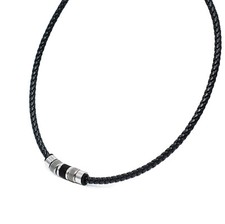 Herren Männer Lederkette mit