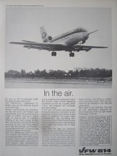 8/1971 PUB VFW FOKKER VFW 614