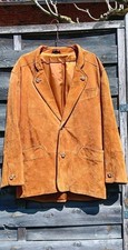 Janker ☆ Echtes Wildleder ☆ Trachtenjacke ☆ Cognacfarben ☆ Gr. 50