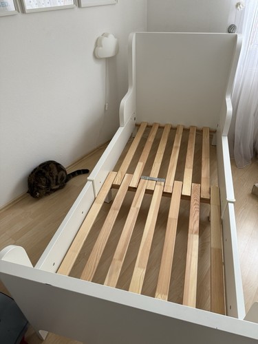 Bettgestell ausziehbar weiss - bettgestell,