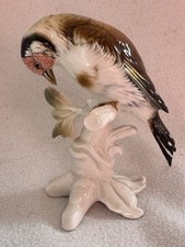 Vogel Karl Ens Porzellanfigur Stieglitz  Grüne Mühlenmarke Porzellan
