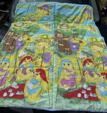 Glo Worm Glo Friends Vintage 1985 Telitoy Decke Überwurf bequem - RAR (NS)