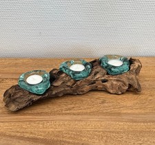 Wurzel mit 3 Teelicht-Gläsern