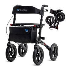 Rollator Outdoor - mit Luftbereifung - faltbar, leicht, mit Tasche - Gelände