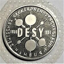 Med 25 J. DESY Hamburg 1959-1984 / Rs: Stempel 3 Mark HH PP/Proof in Noppenfolie