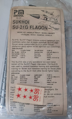 Sukhoi 21 g flagon - 1:72,