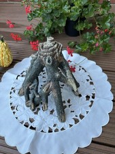 Aquarium Deko ? BAUMSTUMPF HÖHLE 17 cm ? Terrarium Dekoration Zubehör Pflanzen