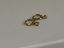 Purelei Ohrringe Mini Creole Goldfarben mit Steinchen NEU