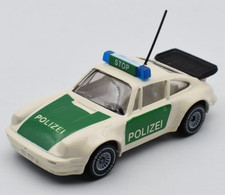 SIKU 1316 Porsche 911 Turbo Autobahn Polizei creme - grün. metall