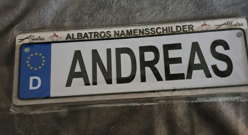 Namensschild andreas - namensschild,