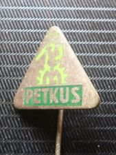 VEB "PETKUS" Landmaschinenwerk Wutha/Thür., sehr frühe Betriebsnadel, emailliert