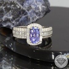 Wert 3170 € Brillant Diamant Tansanit Ring 900 Platin xxyy