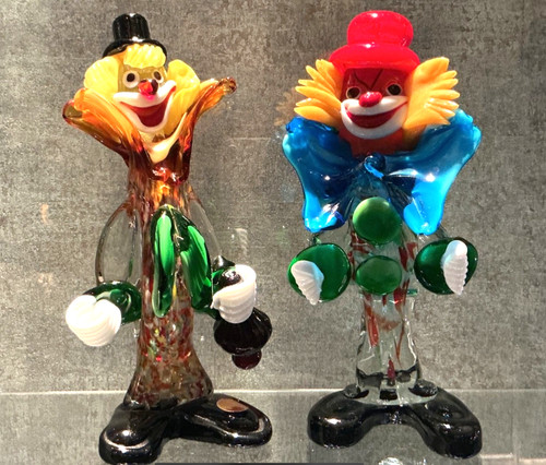 Murano clowns 20cm - murano, vintage